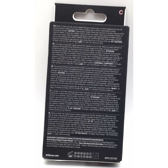 Kiss Nails Masterpiece Luxe Manicure L Long Coffin Glue Included #85874 - Picture 2 of 3